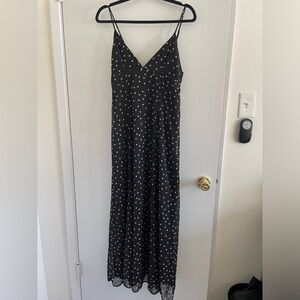 Zara polka dot maxi dress